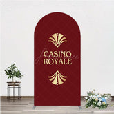 Aperturee - Aperturee Casino Royale Inspired Arch Backdrop James Bond 007 Themed Party Decor Art Deco Adult Birthday